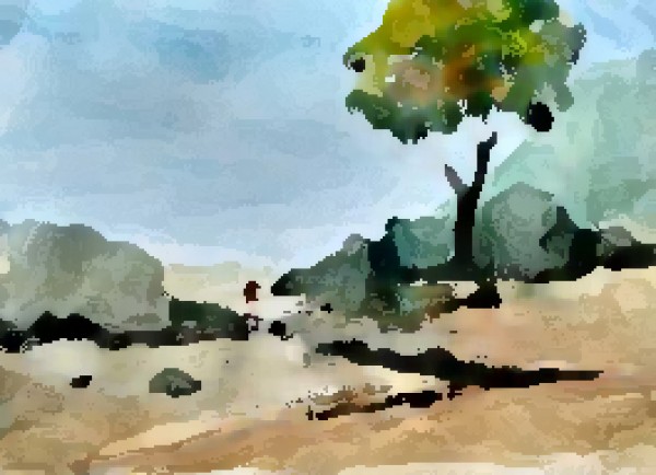 Tree sand water by Chayim Shvarzblat
